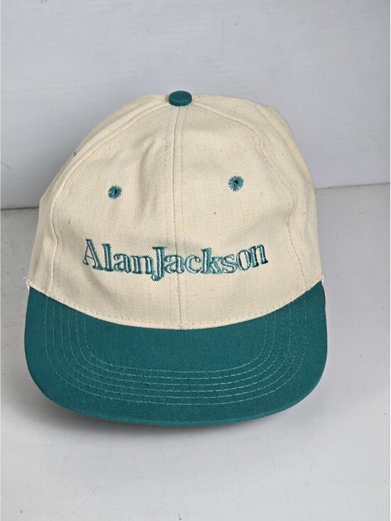 Other - Vintage Alan Jackson Snapback Hat 90s Country Music Album Tour Concert USA Teal